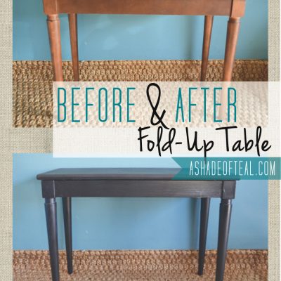 Before+After: Fold Up Table
