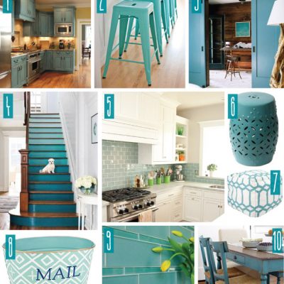 Color Series; Decorating with Teal