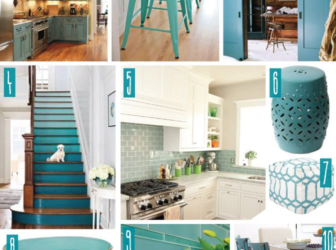 Color Series; Decorating with Teal