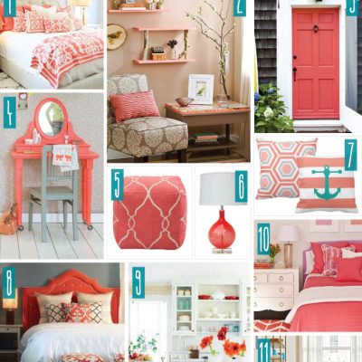 Color Series; Decorating with Coral