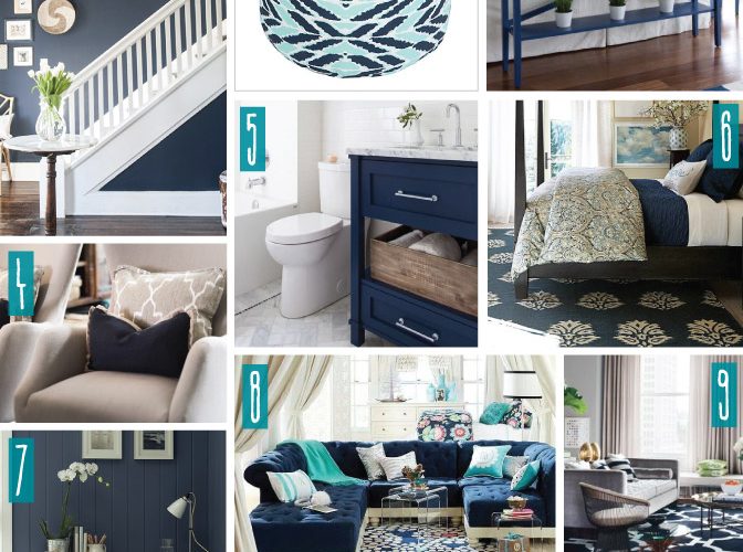 Color Series; Decorating with Navy