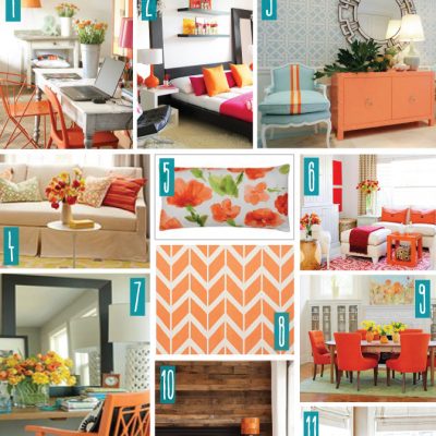 Color Series; Decorating with Orange