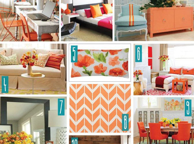 Color Series; Decorating with Orange