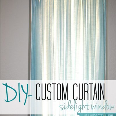 Custom Curtain- Front Door Window