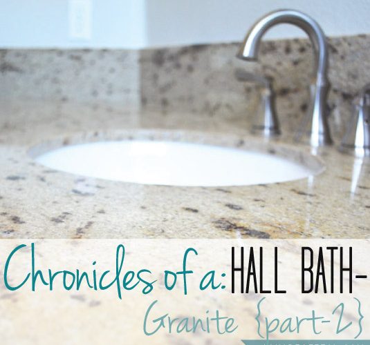 Hall Bath Chronicles- Granite Pt2