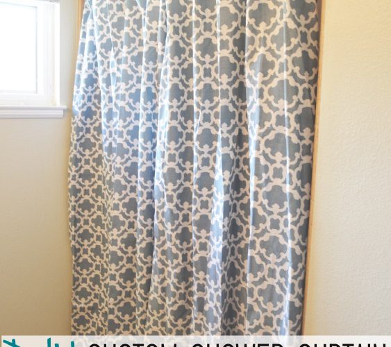 Update: Making an Extra Long Shower Curtain from any Curtain