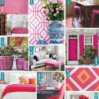 Color Series; Decorating with Hot Pink