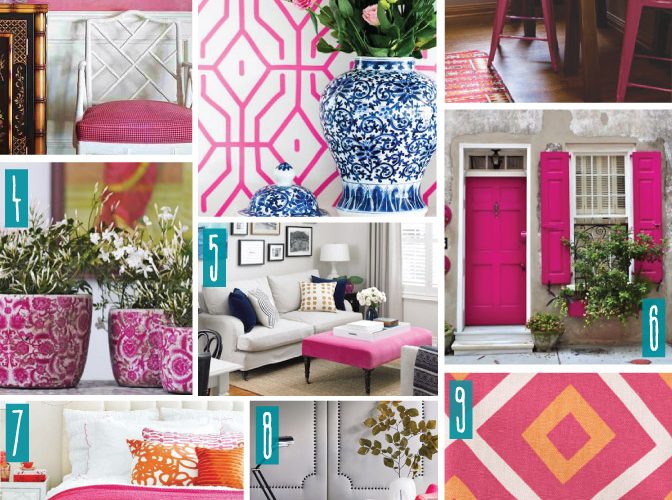 Color Series; Decorating with Hot Pink