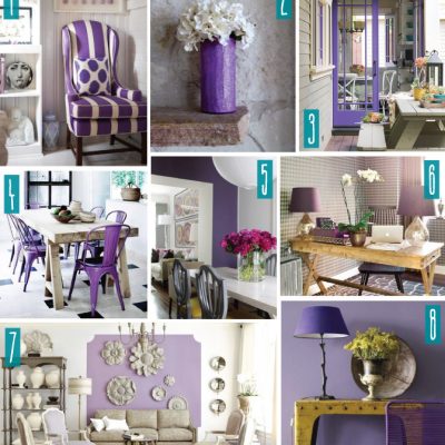 Color Series; Decorating with Purple