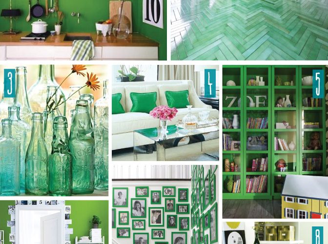 Color Series; Decorating with Green