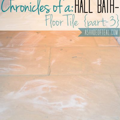 Hall Bath Chronicles- Tile Floor Pt3