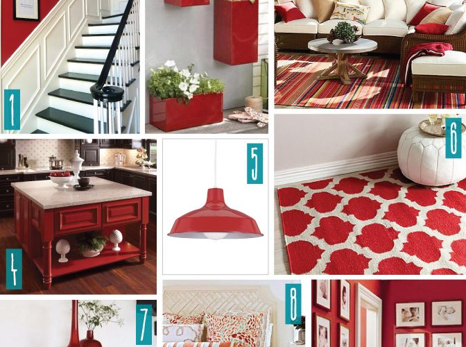 Color Series; Decorating with Red