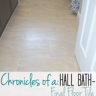 Hall Bath Chronicles- Final Floors!