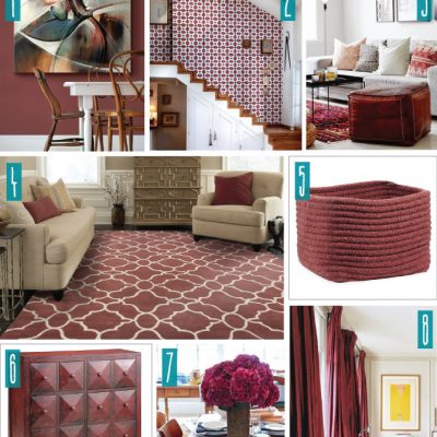 Color Series; Decorating with Marsala