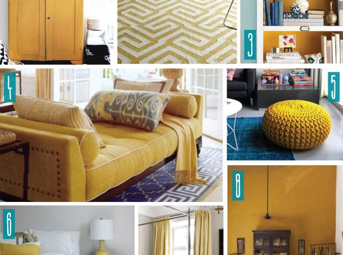 Color Series; Decorating with Mustard