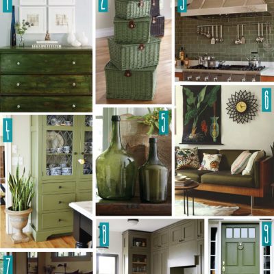 Color Series; Decorating with Olive