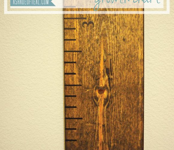 DIY // Large Wooden Ruler Growth Chart