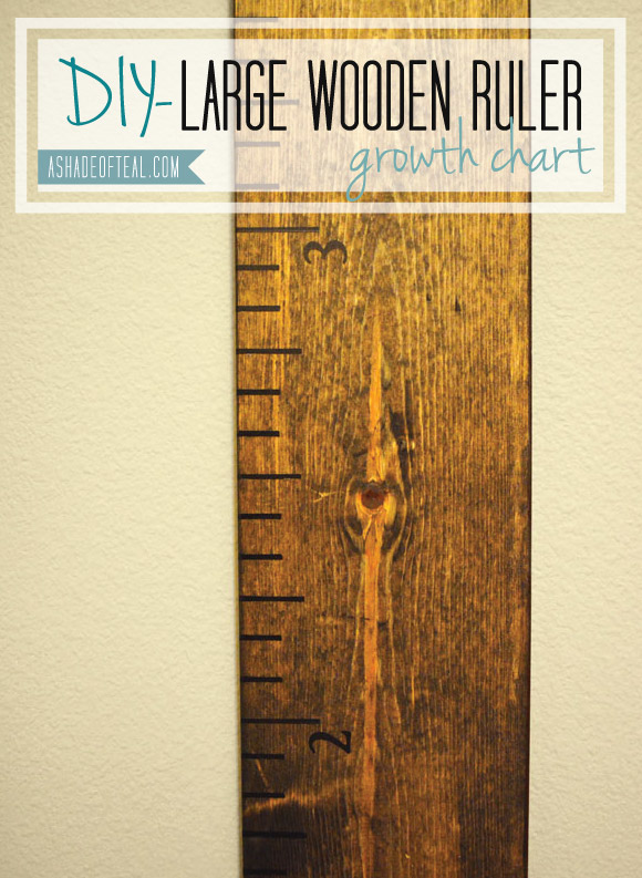 How To Make A Wooden Ruler Growth Chart