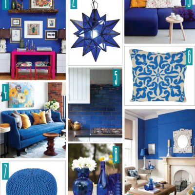 Color Series; Decorating with Cobalt Blue