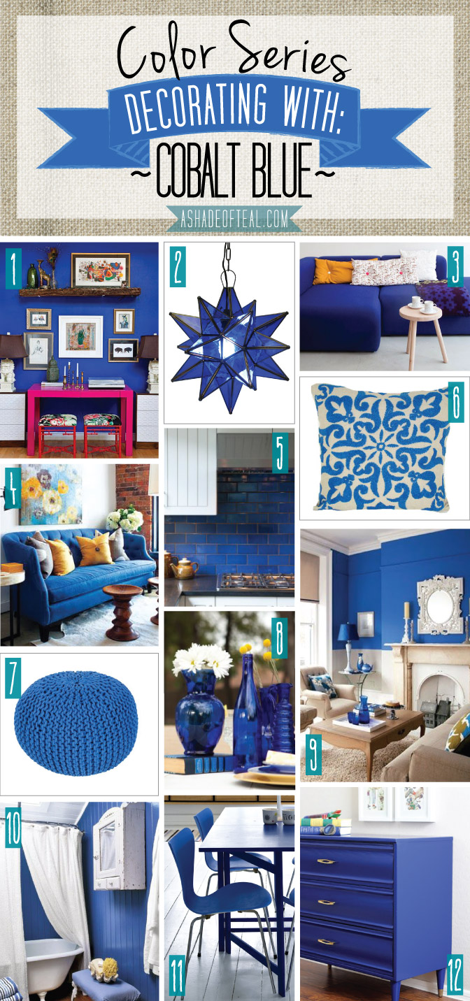 Color Series; Decorating with Cobalt Blue