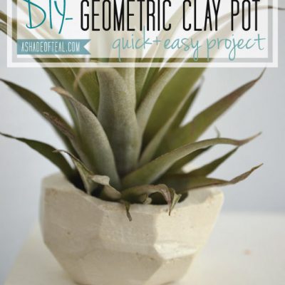 DIY- Geo Clay Pot