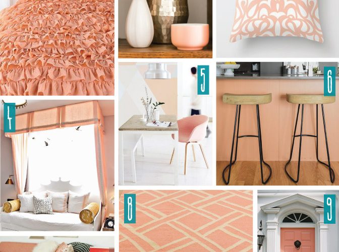 Color Series; Decorating with Peach