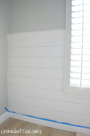 DIY- Faux Shiplap Wall