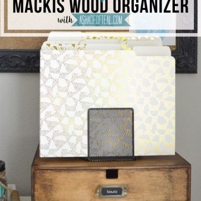 IKEA Update- Makis Wood Organizer Makeover
