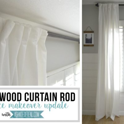 DIY- Wood Curtain Rod for Under $20