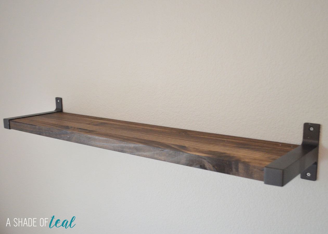 Rustic Diy Bookshelf With Ikea Ekby Brackets