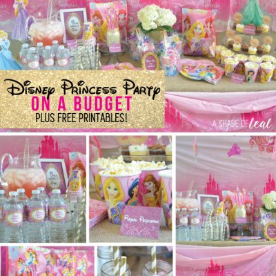 A Disney Princess Party on a Budget, plus free Printables!