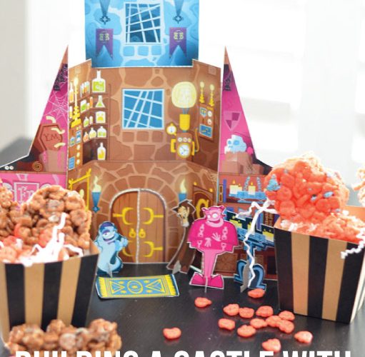 Building a Cereal Box Castle with Marshmallow Treats