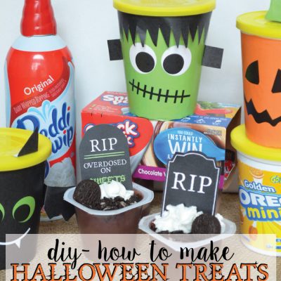 Halloween Treats with Go-Paks!, Snack Pack Pudding, and Reddi-wip!