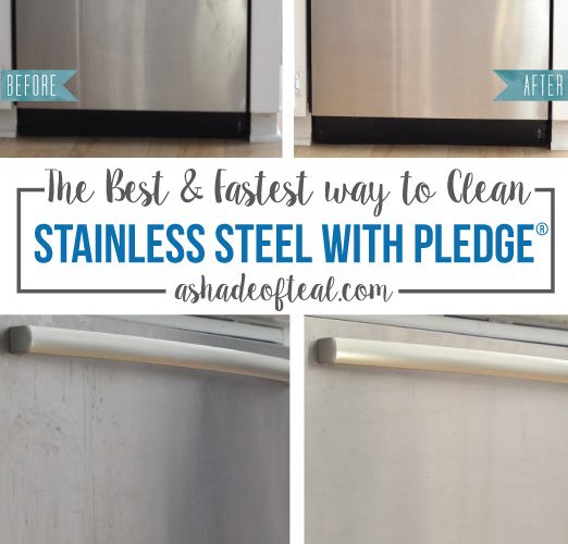 The BEST & Fastest way to Clean Stainless Steel with Pledge®