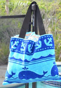 DIY // Turn a Towel into a Beach Bag