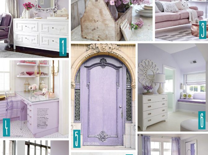 Color Series; Decorating with Lilac