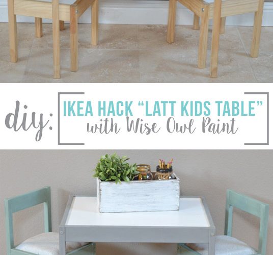 IKEA Hack- Latt Kids Table Makeover