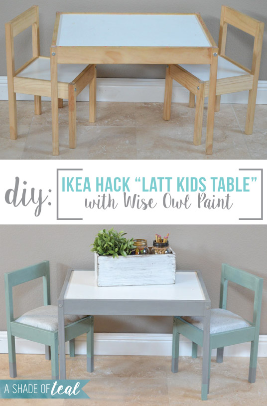 latt children's table and chairs