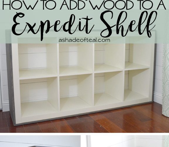 How to add Wood to a IKEA Expedit Cube Shelf
