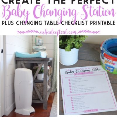 Create the Perfect Baby Changing Station, Plus a Checklist Printable!