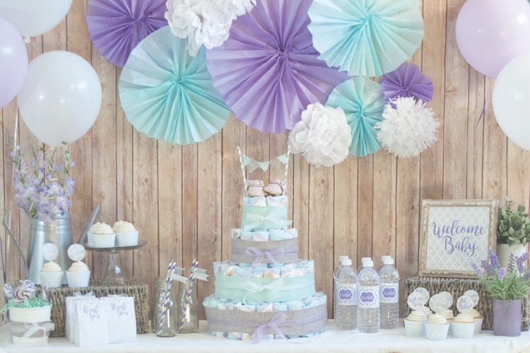 Rustic Glam Baby Shower, Plus Make a Diaper Cake