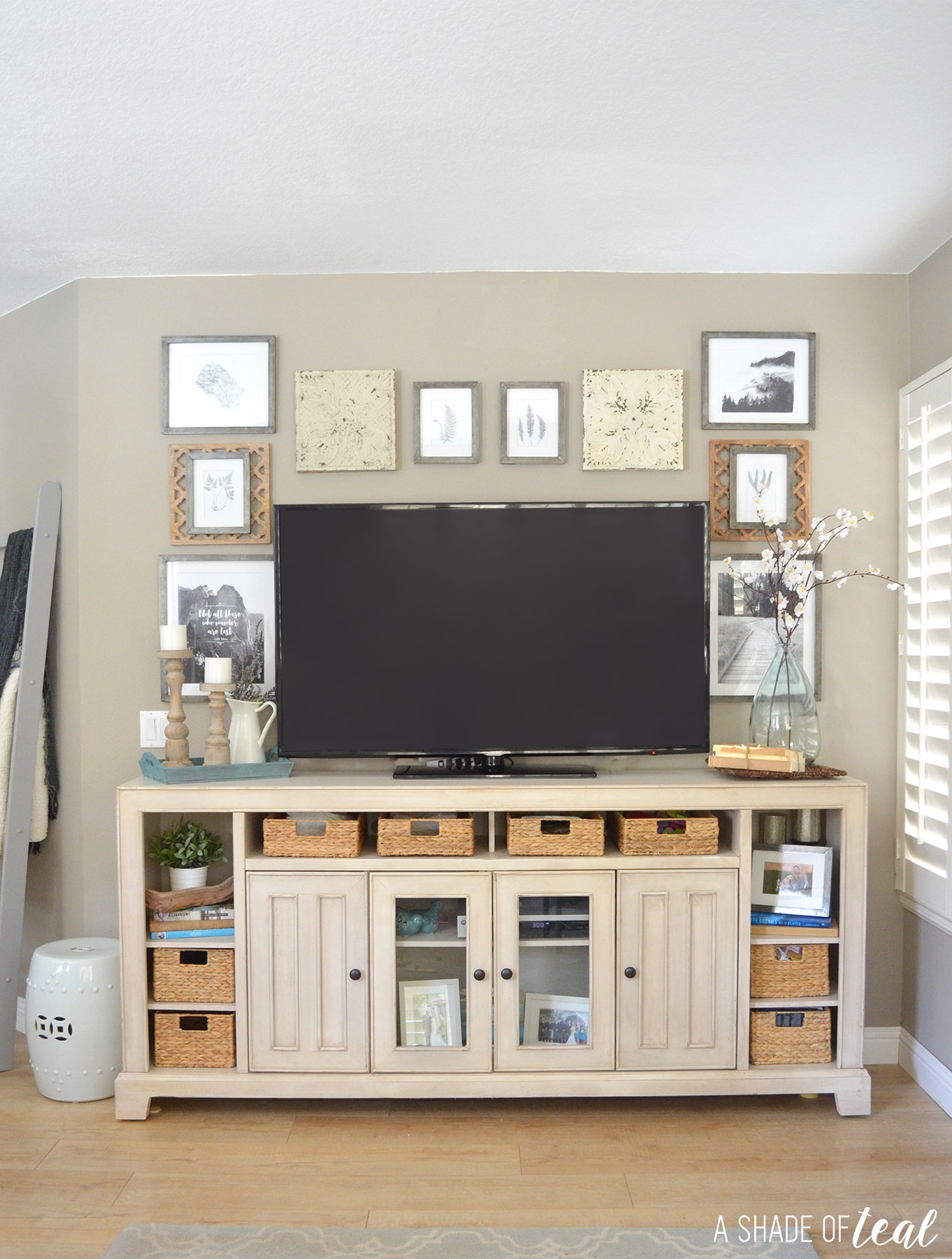 TV Gallery Wall; How to Decorate Around a TV