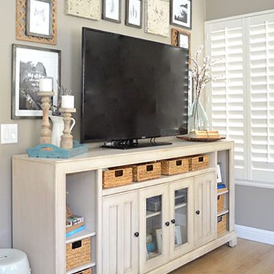 TV Gallery Wall; How to Decorate Around a TV