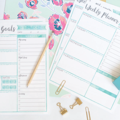 Free Weekly Planner & Goal’s Printable
