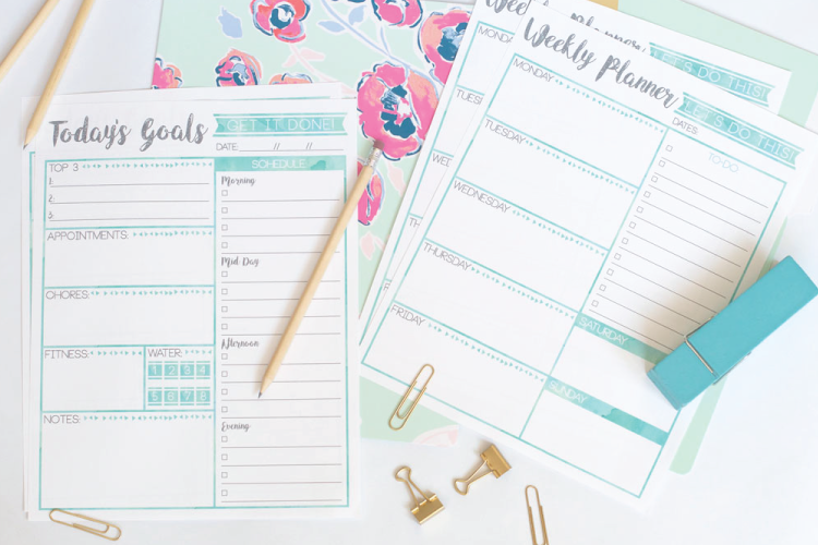 Free Weekly Planner & Goal’s Printable