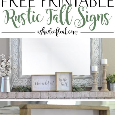 Free Printable Rustic Fall Signs
