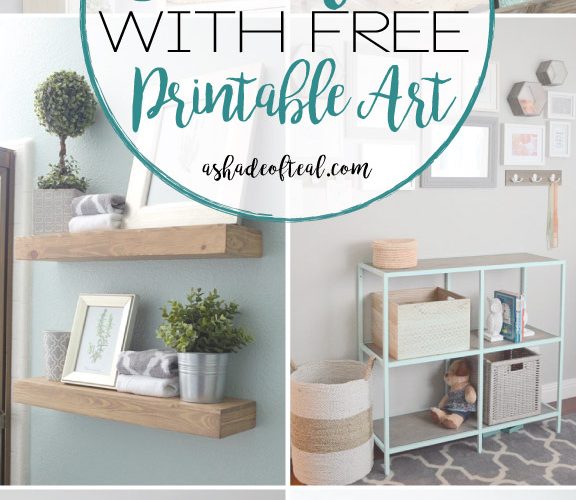 Decortaing with Free Printable Art