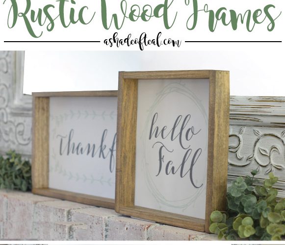 How to make Simple Rustic Wood Frames