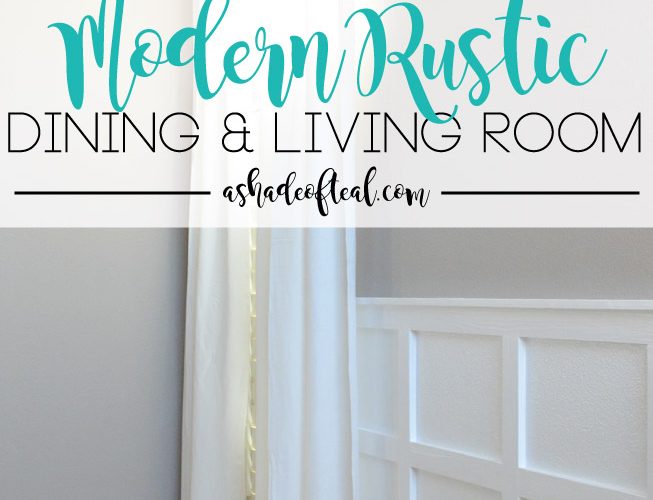Modern Rustic Dining & Living Room // ORC Week-4