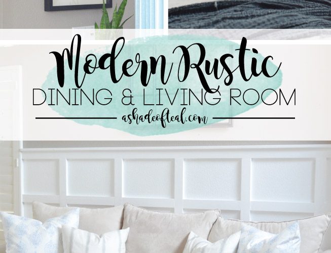 Modern Rustic Dining & Living Room Decor Updates with Minted.